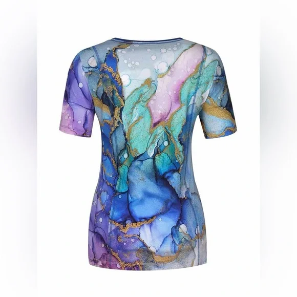 NWT Dolcezza top Simply Art “Moody Mermaid Bubble” - Picture 3 of 6